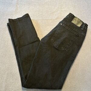 Steve's Jeans Straight Leg Pants Men's Size 32x32 Black‎ Low Rise Denim